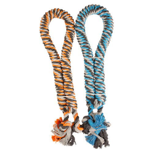 Duvo+ Verdrehtes Baumwollseil mit Knoten, Maße: Ø 4,4 cm - 120 cm