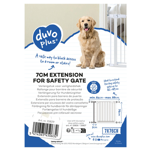 weitere Abbildung Duvo+ Verlngerung fr Hundetrgitter wei