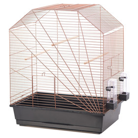 Abbildung Duvo+ Vogelkfig Copper Lexa schwarz/kupfer
