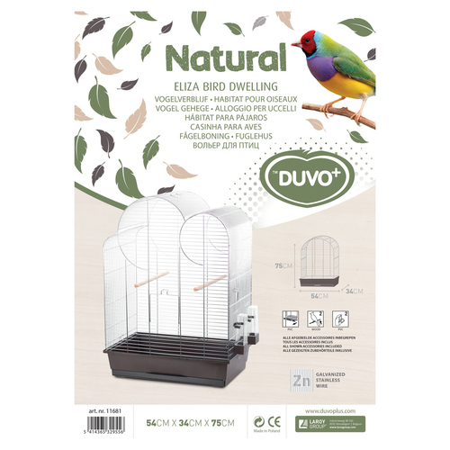 weitere Abbildung Duvo+ Vogelkfig Natural Eliza braun/zinc