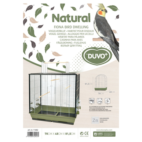 weitere Abbildung Duvo+ Vogelkfig Natural Fiona olivgrn/zinc