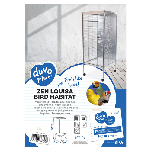 weitere Abbildung Duvo+ Vogelkfig Zen Louisa silber
