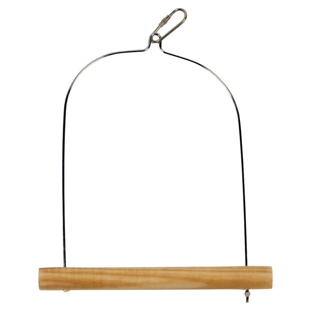 Anjing Vogelschaukeln Aus Holz – 2er Pack, Für Wellensittiche, Papageien & Finken, Mit Stahlhaken