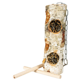 Abbildung Duvo+ Vogelsnack gefllter Birkenstamm Feeder 220 g