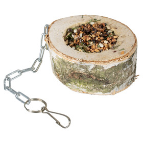 Abbildung Duvo+ Vogelsnack gefllter Birkenstamm Schaukel 200 g
