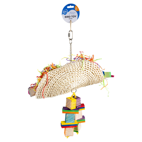 weitere Abbildung Duvo+ Vogelspielzeug Groovy Taco mit Holzblcken Mais