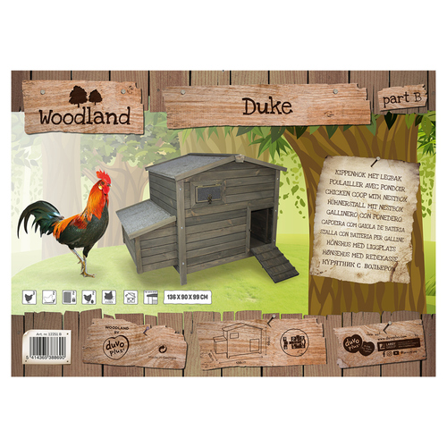 weitere Abbildung Duvo+ Woodland Hhnerstall Duke grau