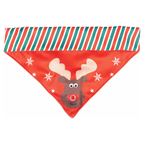 Duvo+ Xmas Flash LED Bandana rot