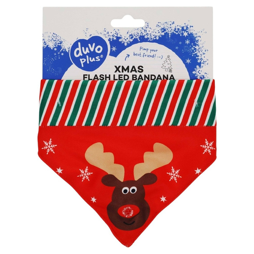weitere Abbildung Duvo+ Xmas Flash LED Bandana rot
