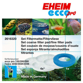 Abbildung EHEIM Set: 1x Vorfiltermatte und 4x Filtervlies fr eccopro 130, 200 und 300