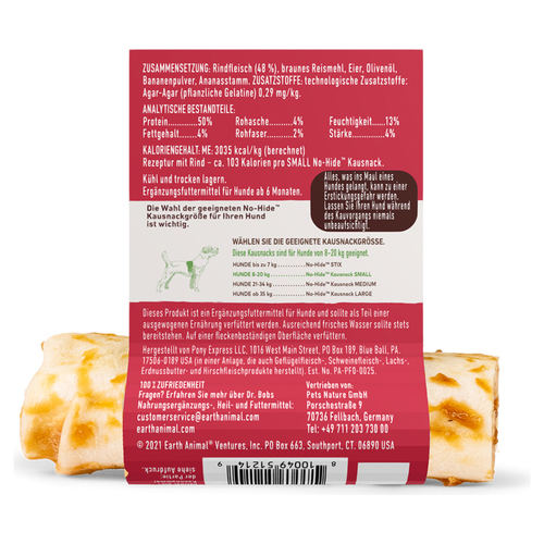 weitere Abbildung Earth Animal No-Hide Kausnack Rind S 34 g