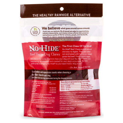 weitere Abbildung Earth Animal No-Hide Kausnack Rind S 68 g - 2er Pack