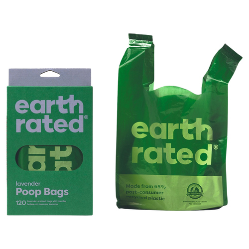 Earth Rated Kotbeutel mit Griff Lavendel - 120 Stück