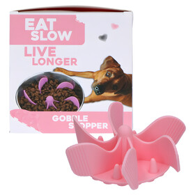 Abbildung Eat Slow Live Longer Anti-Schlingeinsatz rosa