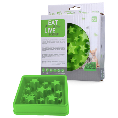 weitere Abbildung Eat Slow Live Longer Anti-Schlingnapf Star grn