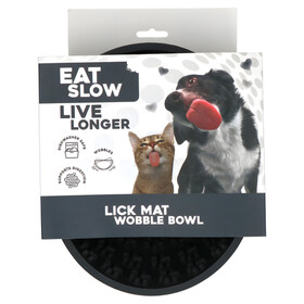 Abbildung Eat Slow Live Longer Anti-Schlingnapf Wobble anthrazit