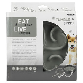 Abbildung Eat Slow Live Longer Anti-Schlingnapf anthrazit