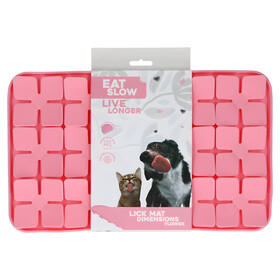Abbildung Eat Slow Live Longer Leckmatte Flower rosa