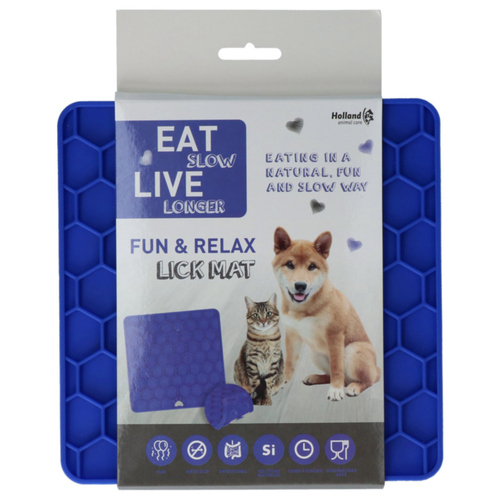 weitere Abbildung Eat Slow Live Longer Leckmatte Fun & Relax blau