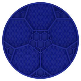 Abbildung Eat Slow Live Longer Leckmatte Fuball blau