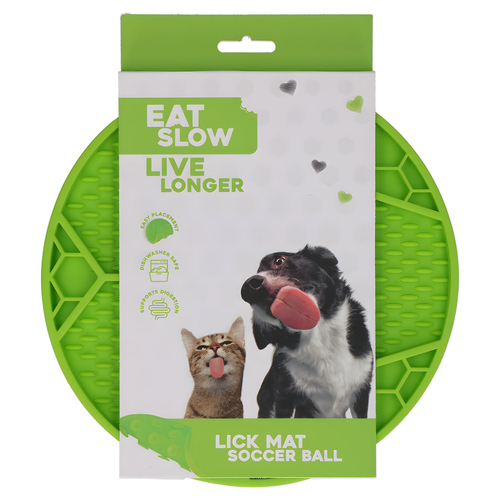 weitere Abbildung Eat Slow Live Longer Leckmatte Fuball grn