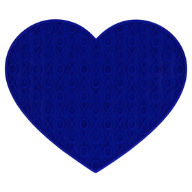 Abbildung Eat Slow Live Longer Leckmatte Herz blau