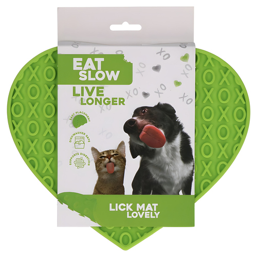 weitere Abbildung Eat Slow Live Longer Leckmatte Herz grn