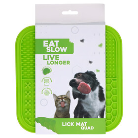 Abbildung Eat Slow Live Longer Leckmatte Quartett grn