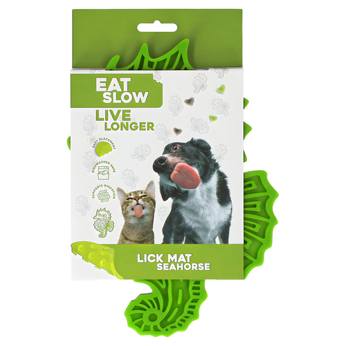 weitere Abbildung Eat Slow Live Longer Leckmatte Seepferd grn