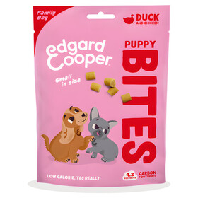 Abbildung Edgard Cooper Bites Puppy Ente und Huhn Family Pack 120 g