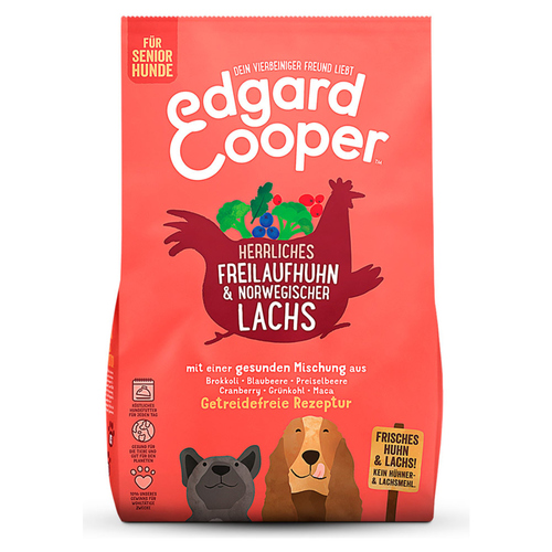 Edgard Cooper Herrliches Freilaufhuhn & frischer norwegischer Lachs Senior 2,5 kg