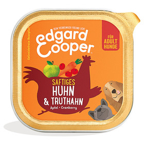 Abbildung Edgard Cooper Saftiges Huhn & Truthahn Adult 150 g