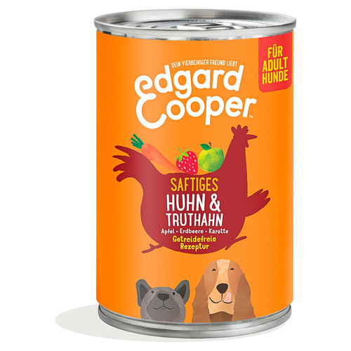 Edgard Cooper Saftiges Huhn & Truthahn Adult 400 g