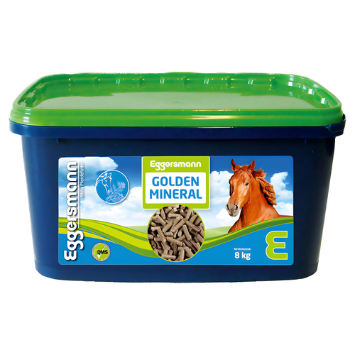 Aliment Minéral Golden Mineral Eggersmann Pour Chevaux - 8kg, Complément Vitamines Et Minéraux