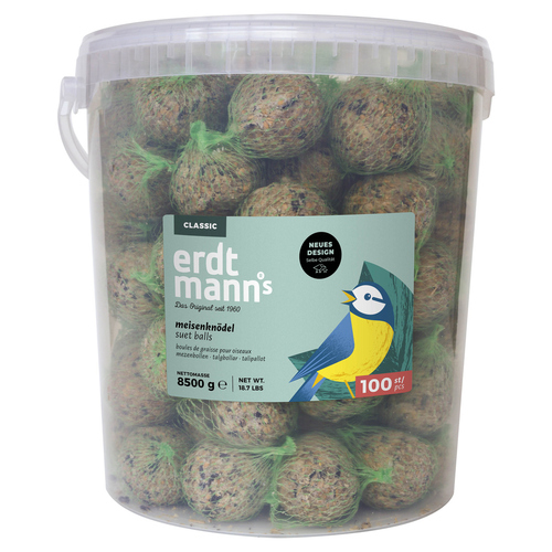 Erdtmanns 100 Meisenknödel im Eimer