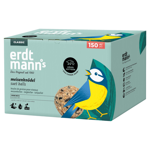 Erdtmanns 150 Meisenknödel ohne Netz lose im Karton