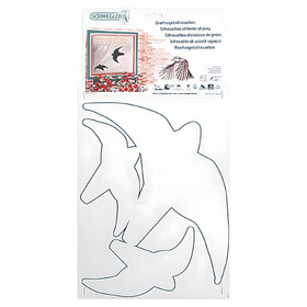 Abbildung Erdtmanns Greifvogel-Silhouette wei
