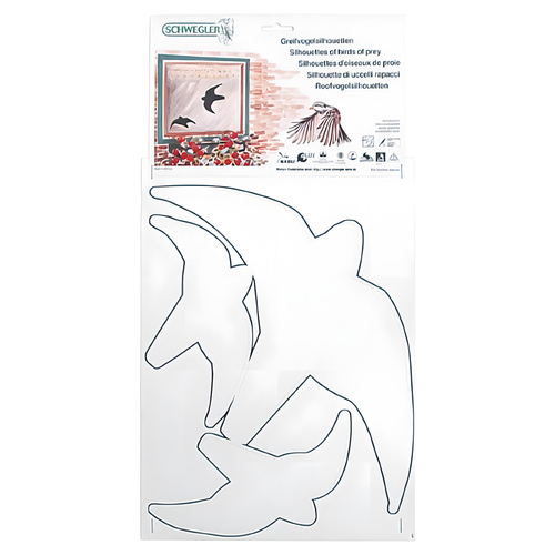Erdtmanns Greifvogel-Silhouette weiß