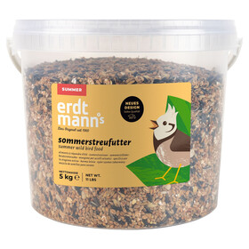 Abbildung Erdtmanns Sommerstreufutter 5 kg im Eimer