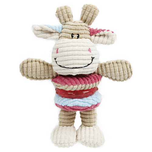 Europet Bernina Hundespielzeug Cow Squeaker & TPR Ring