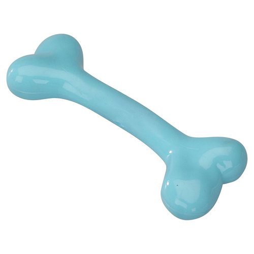 Europet Bernina Hundespielzeug Gummi Bone Mint blau, Größe: L