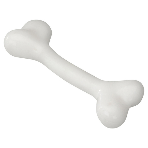 Europet Bernina Hundespielzeug Gummi Bone Vanilla weiß, Größe: L