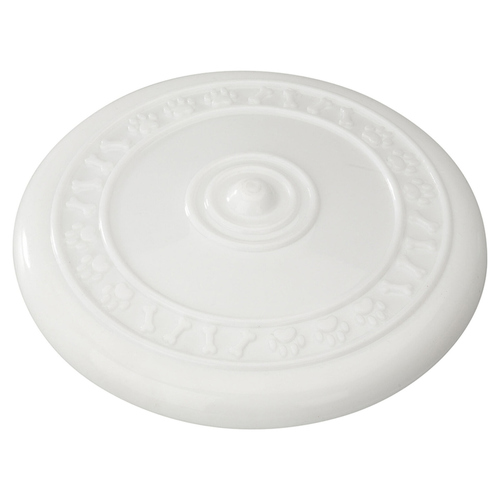 Europet Bernina Hundespielzeug Gummi Frisbee Vanilla weiß