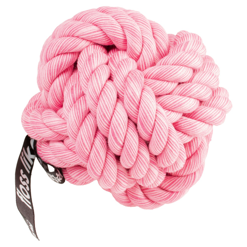 Europet Bernina Hundespielzeug geflochtener Ball "ballin" rosa, Maße: 10 x 10 x 10 cm