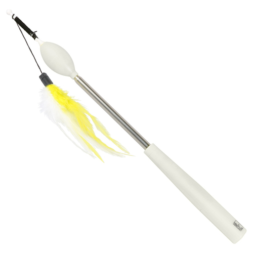 Europet Bernina Katzenspielzeug Telescopic Teaser Rod weiß