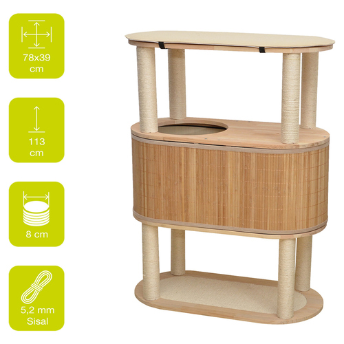 weitere Abbildung Europet Bernina Kratzbaum Bamboo Tori 113 beige