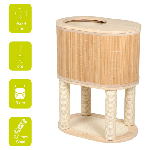 weitere Abbildung Europet Bernina Kratzbaum Bamboo Tori 75 beige
