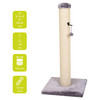 Europet Bernina Kratzbaum Comfort Giant Post beige/grau Abbildung 2