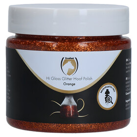 Abbildung Excellent Horse Hi Gloss Glitter Huflack orange 150 ml
