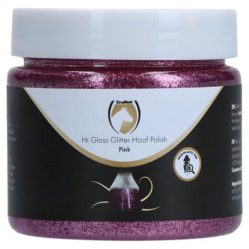 Hi Gloss Glitter Hoof Polish pink 150 ml, Figure 1
